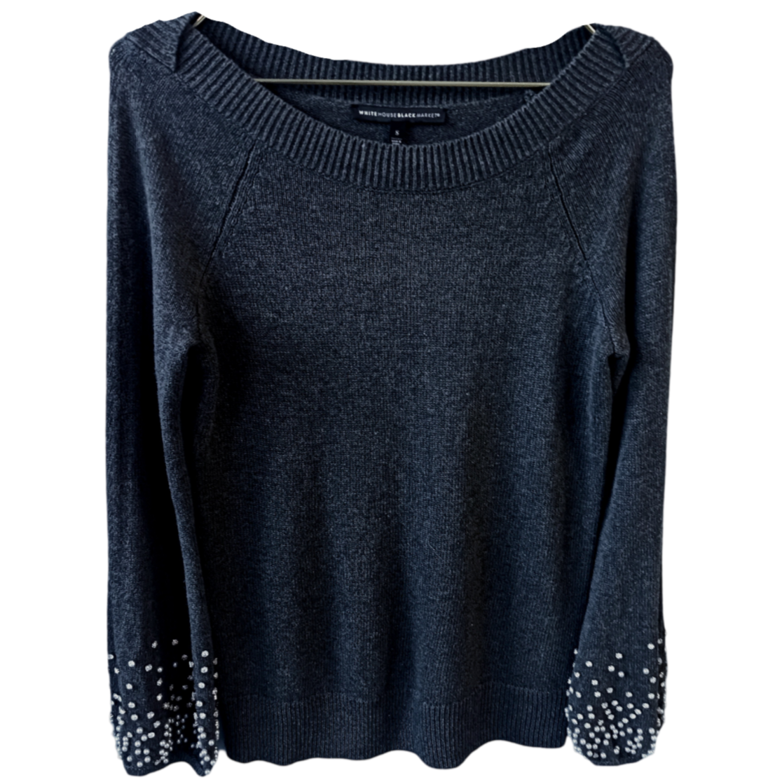 Vintage Embellished Black deals Sweater