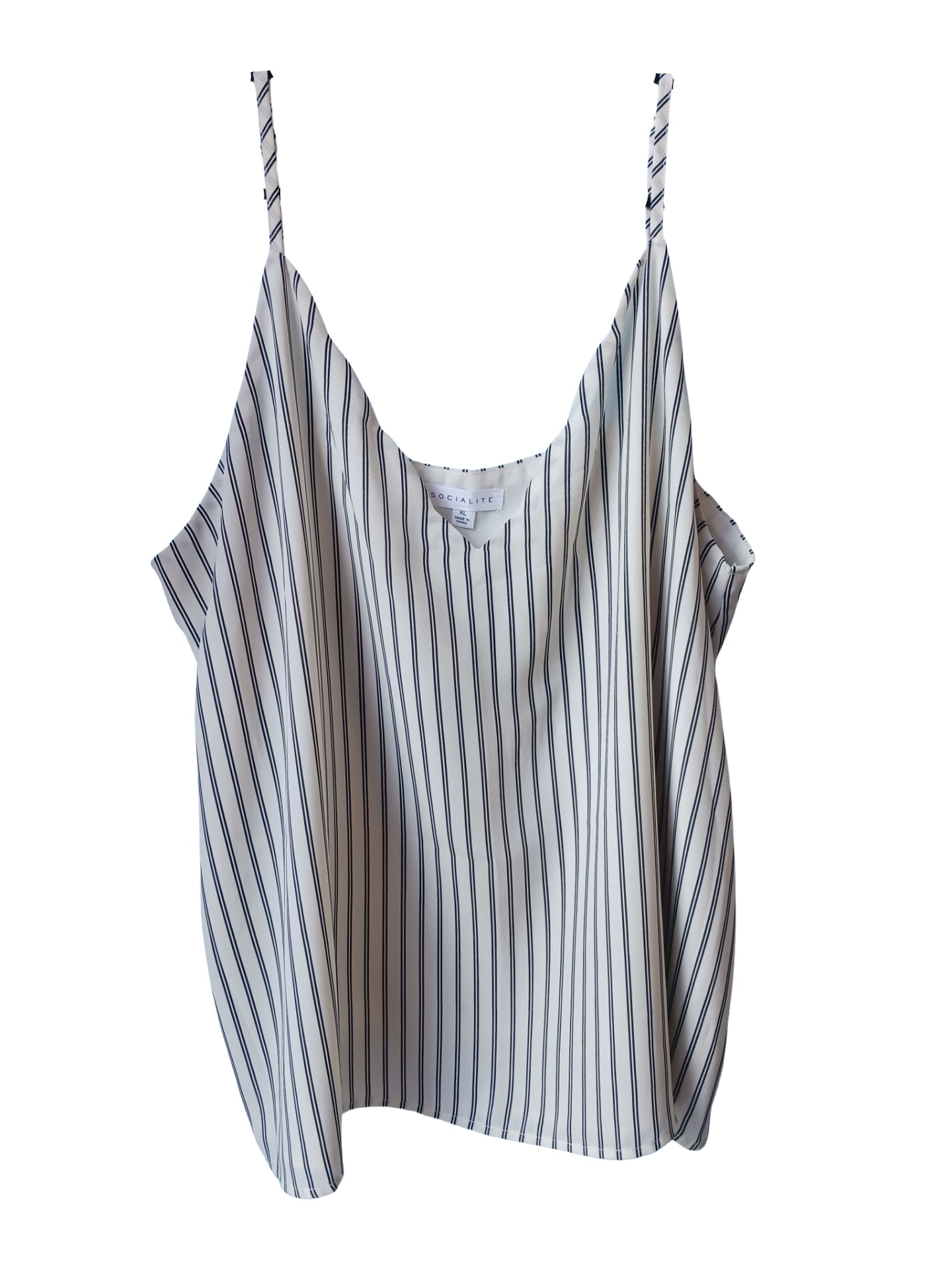 Socialite Vertically Striped Camisole, Size XL