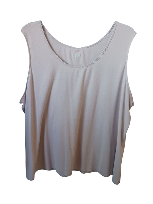 Studio Works Beige Tank Top, Size 3X