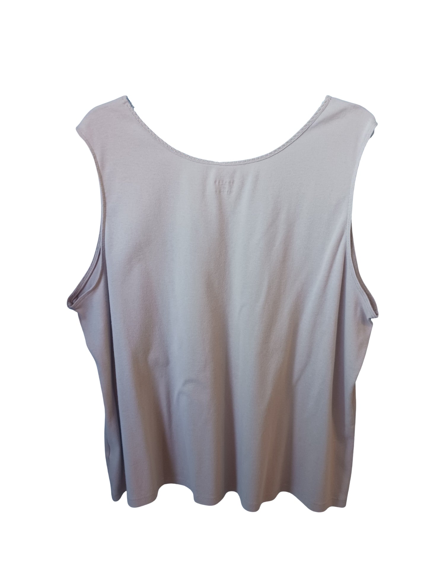 Studio Works Beige Tank Top, Size 3X