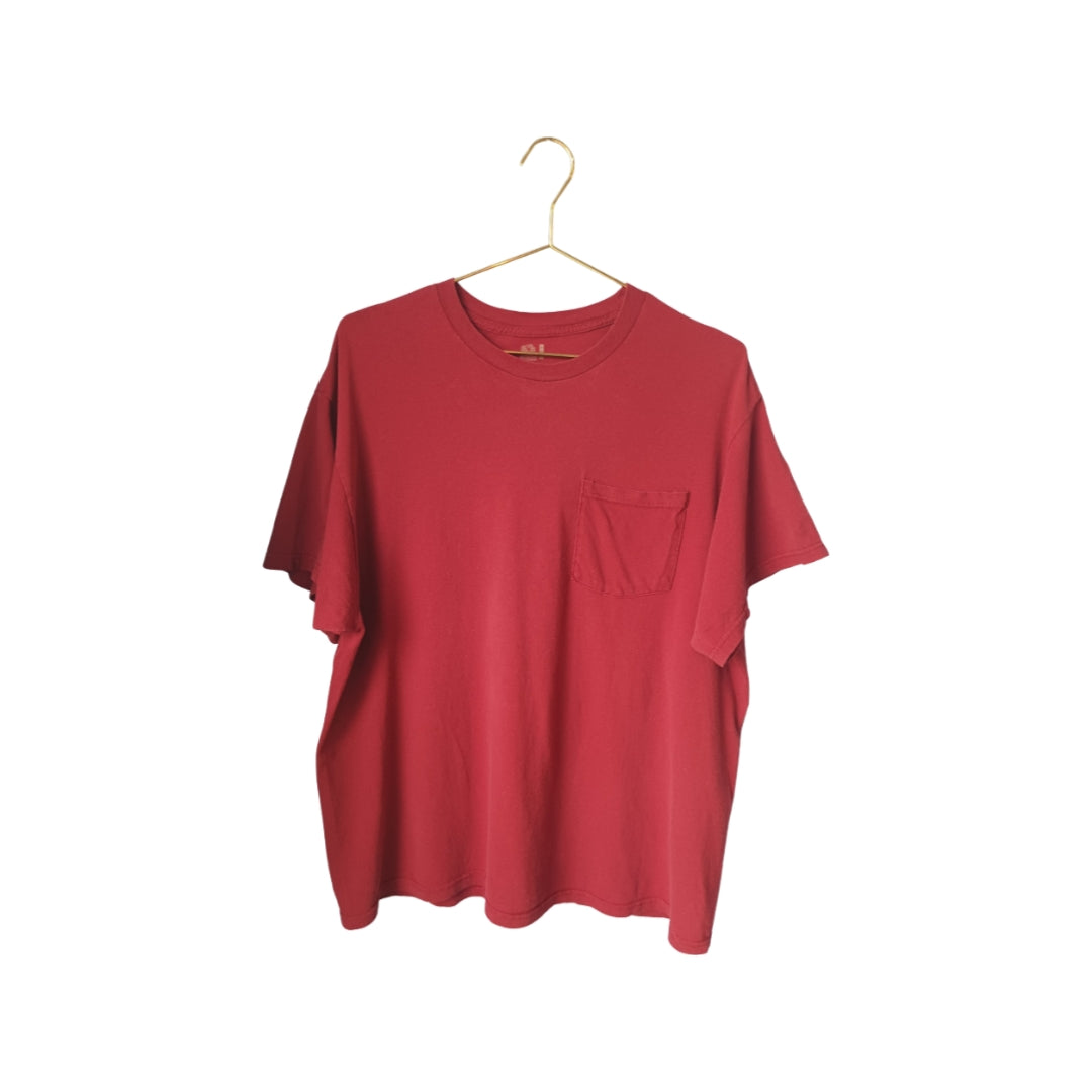 Fruit Of The Loom T-Shirt, Red, Size XL