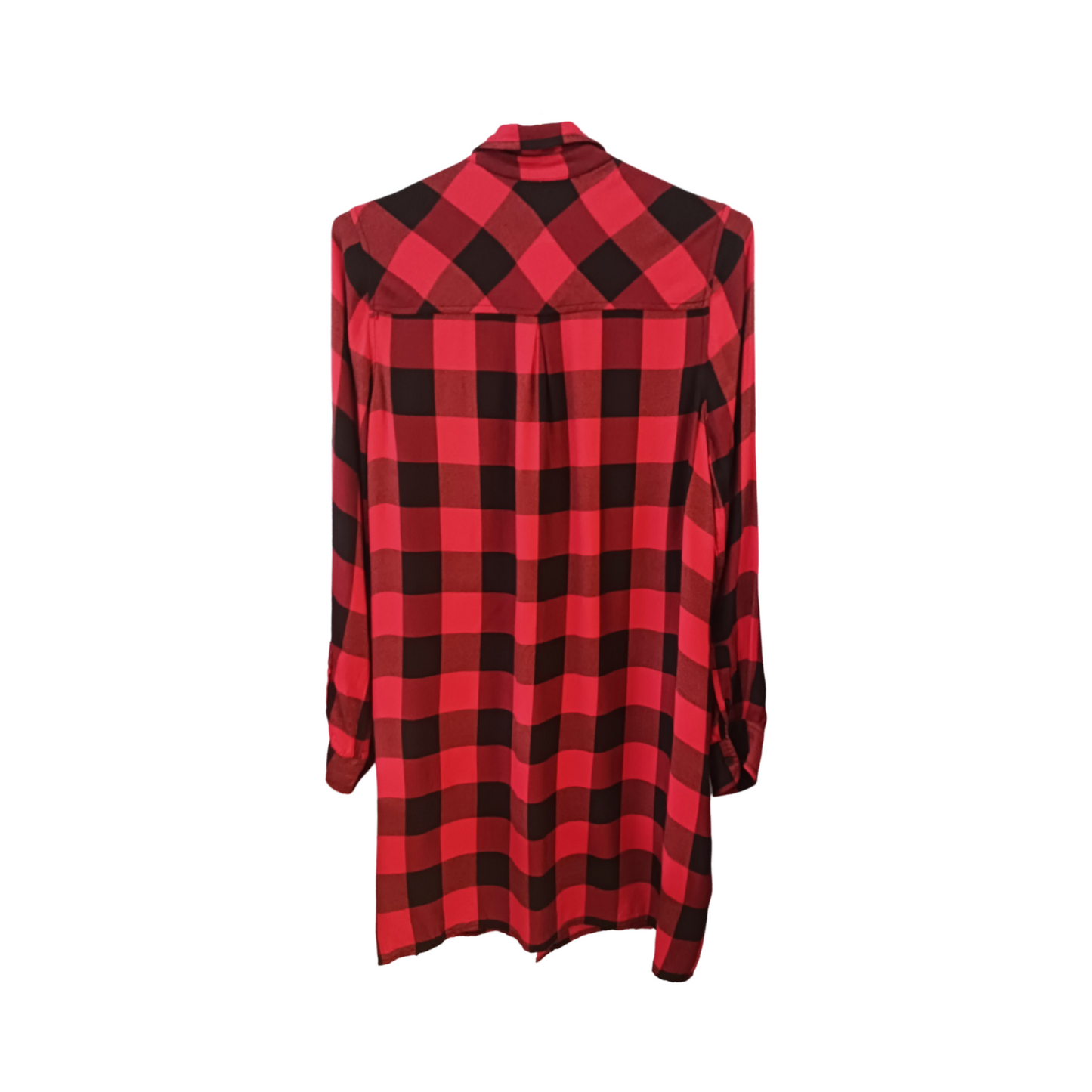 Lucky Brand Buffalo Plaid Shirt Dress, Size Small