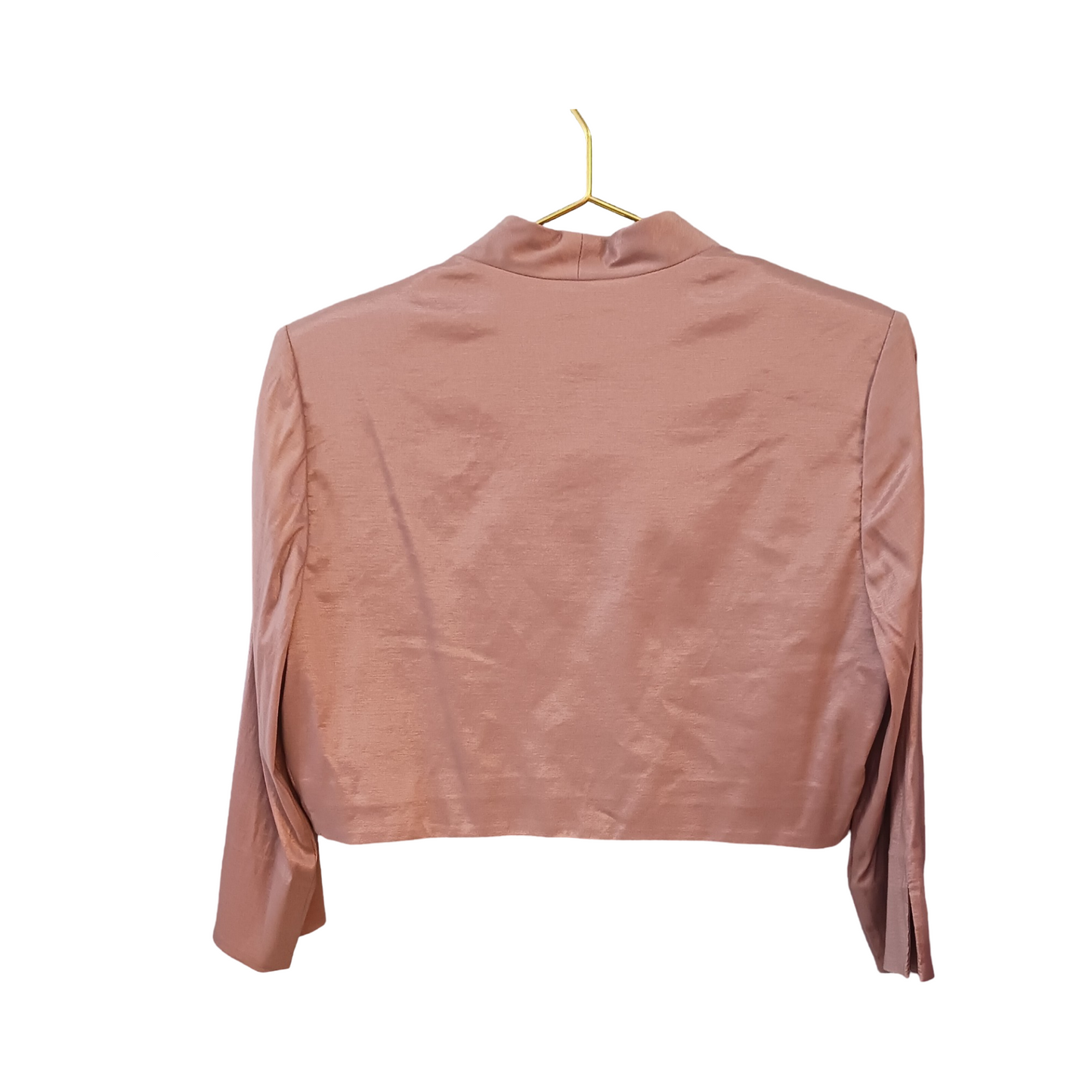 Jessica Howard Shimmery Pink Bolero Jacket, Size 12P