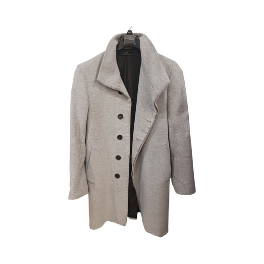 Zara Mens Gray Coat, Size Medium