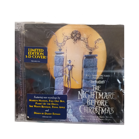 The Nightmare Before Christmas Soundtrack CD, Limited Edition 3D Cover, Features New Recordings