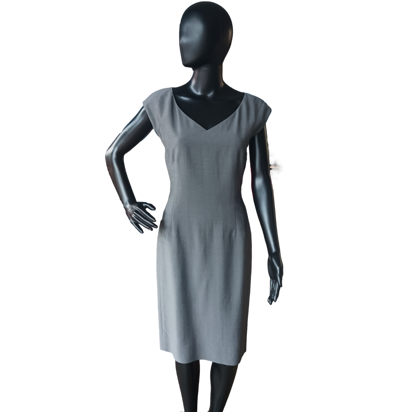 Emmanuel Ungaro Gray Sheath Dress, Size 2