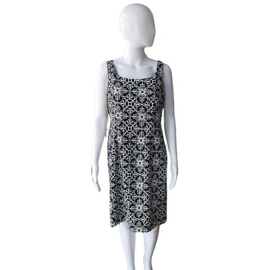 J Howard Printed Sleeveless Dress, Size 10