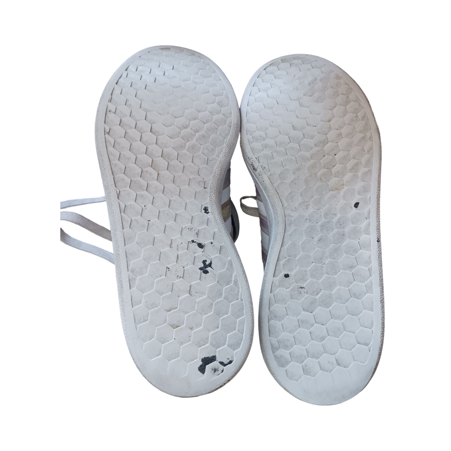 Adidas White Shoes, Cloudfoam, Size 7