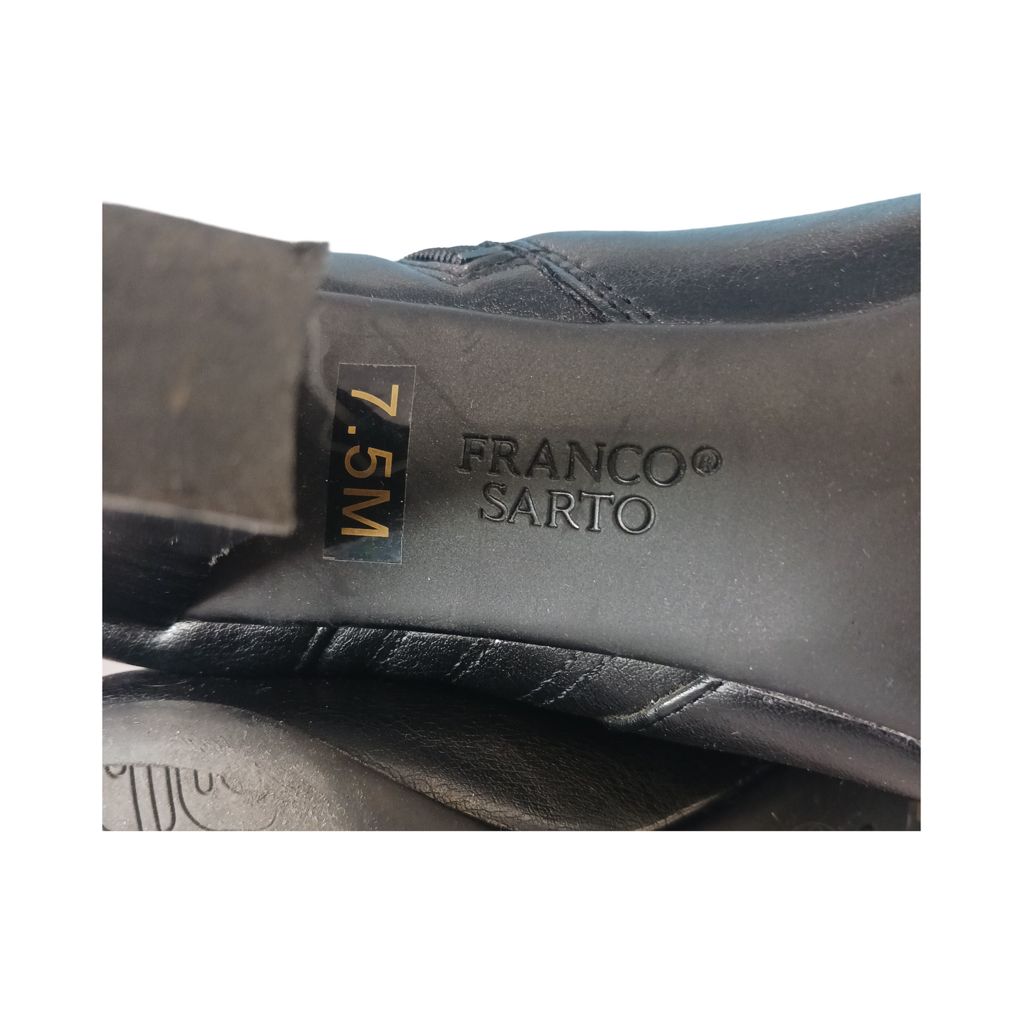 Franco Sarto Black Ankle Boots, Size US 7.5