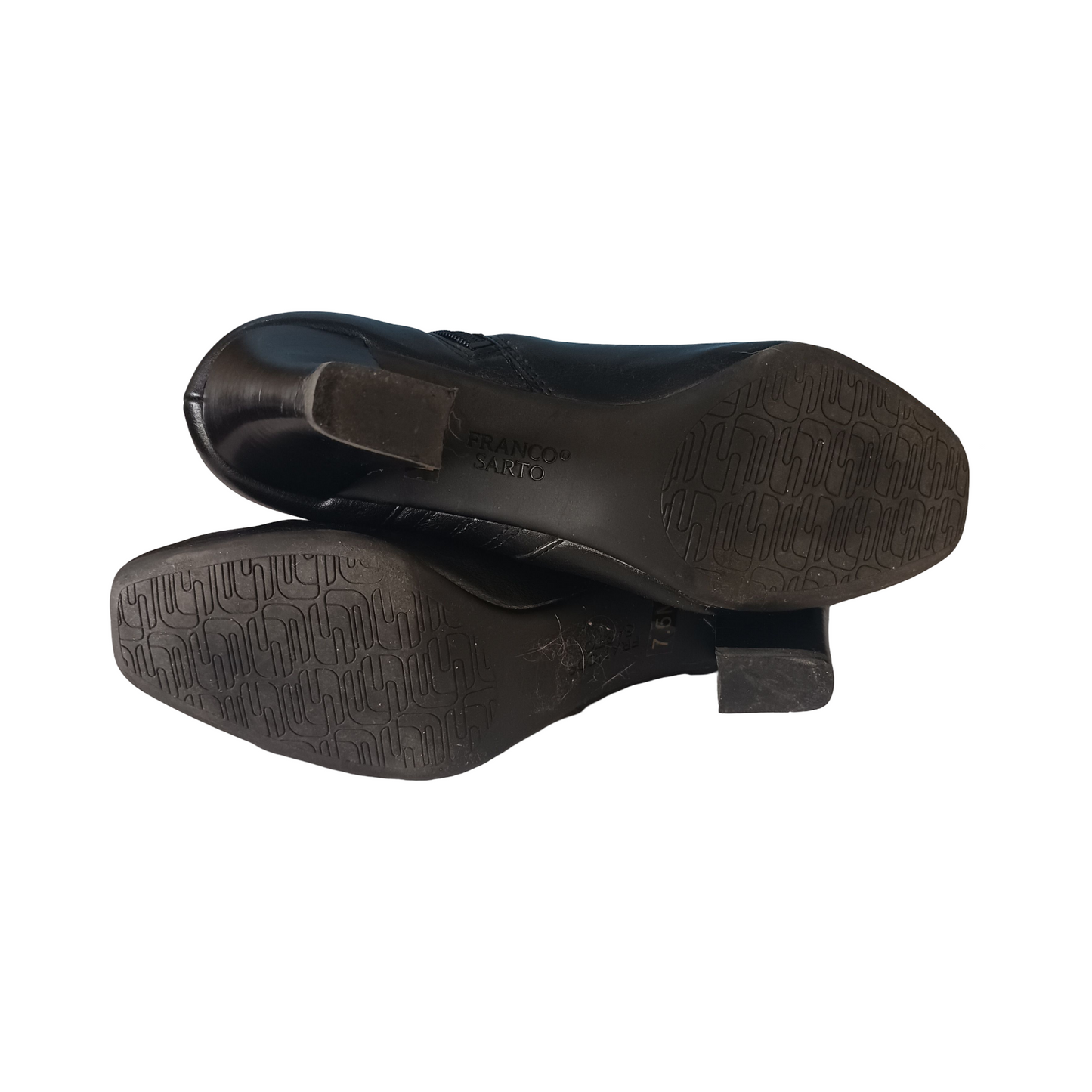 Franco Sarto Black Ankle Boots, Size US 7.5