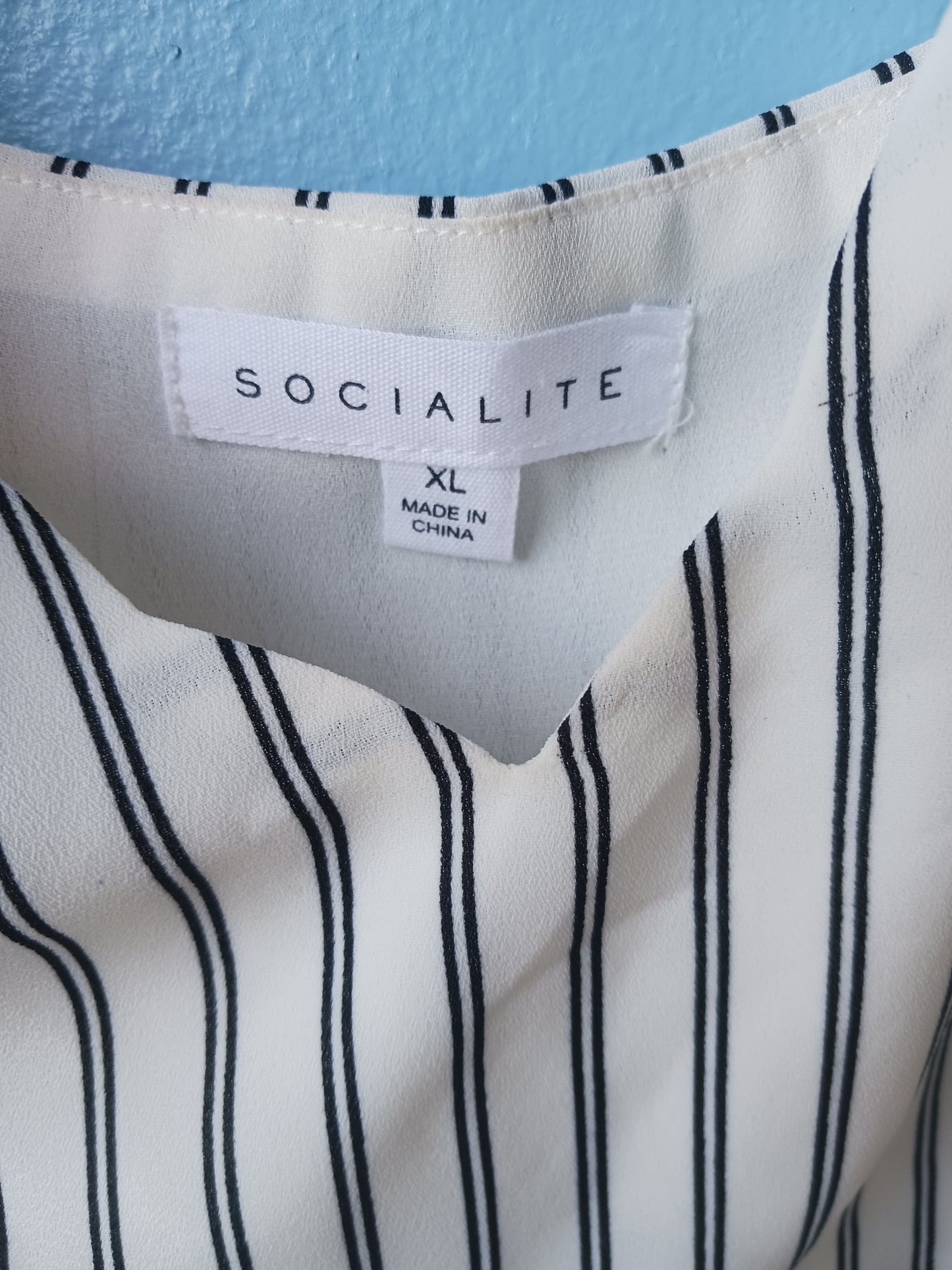 Socialite Vertically Striped Camisole, Size XL