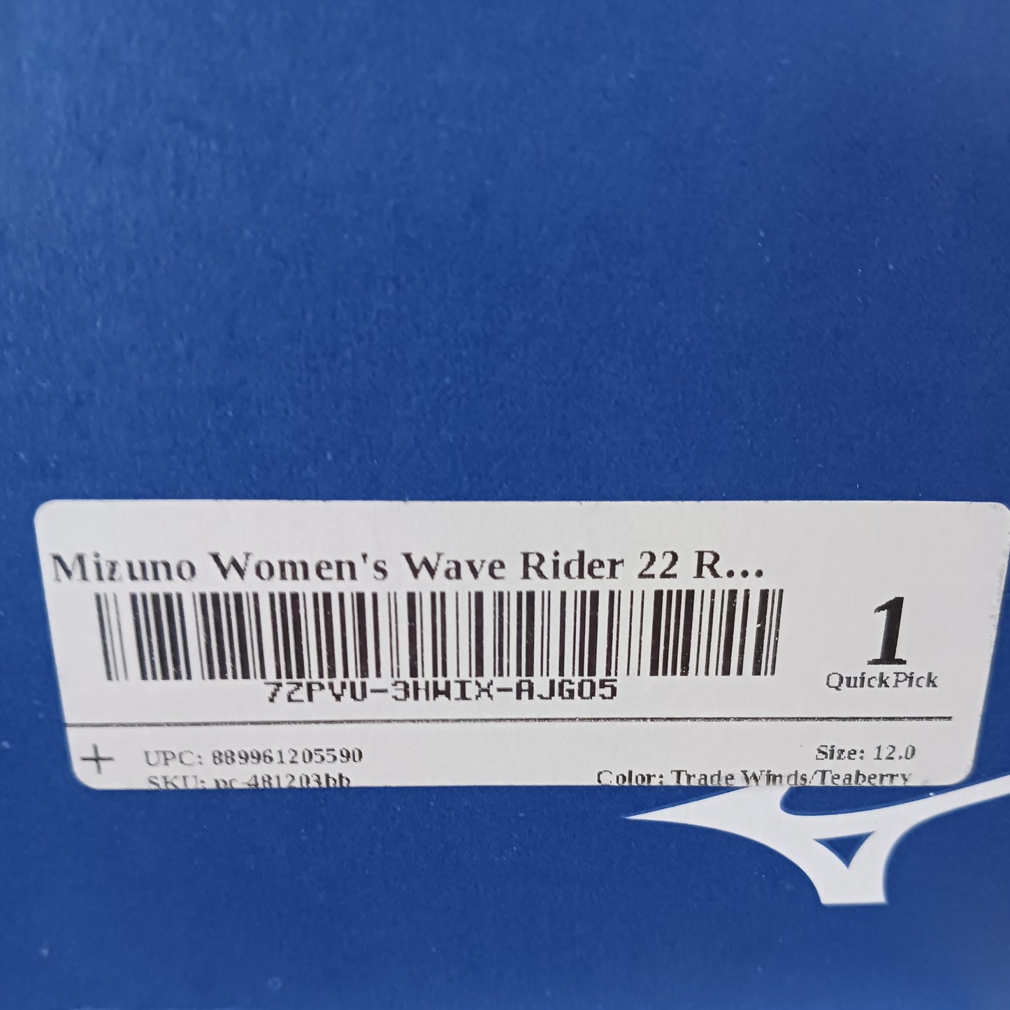 Mizuno Wave Rider Running Shoes, Womens Size US 12