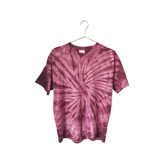 Hanes Heavyweight Purple Tiedye T-Shirt, Mens', Size Large