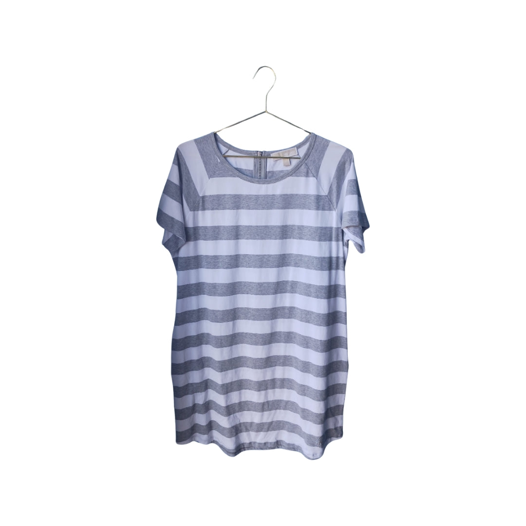 MICHAEL Michael Kors Striped T-shirt Dress, Size Large