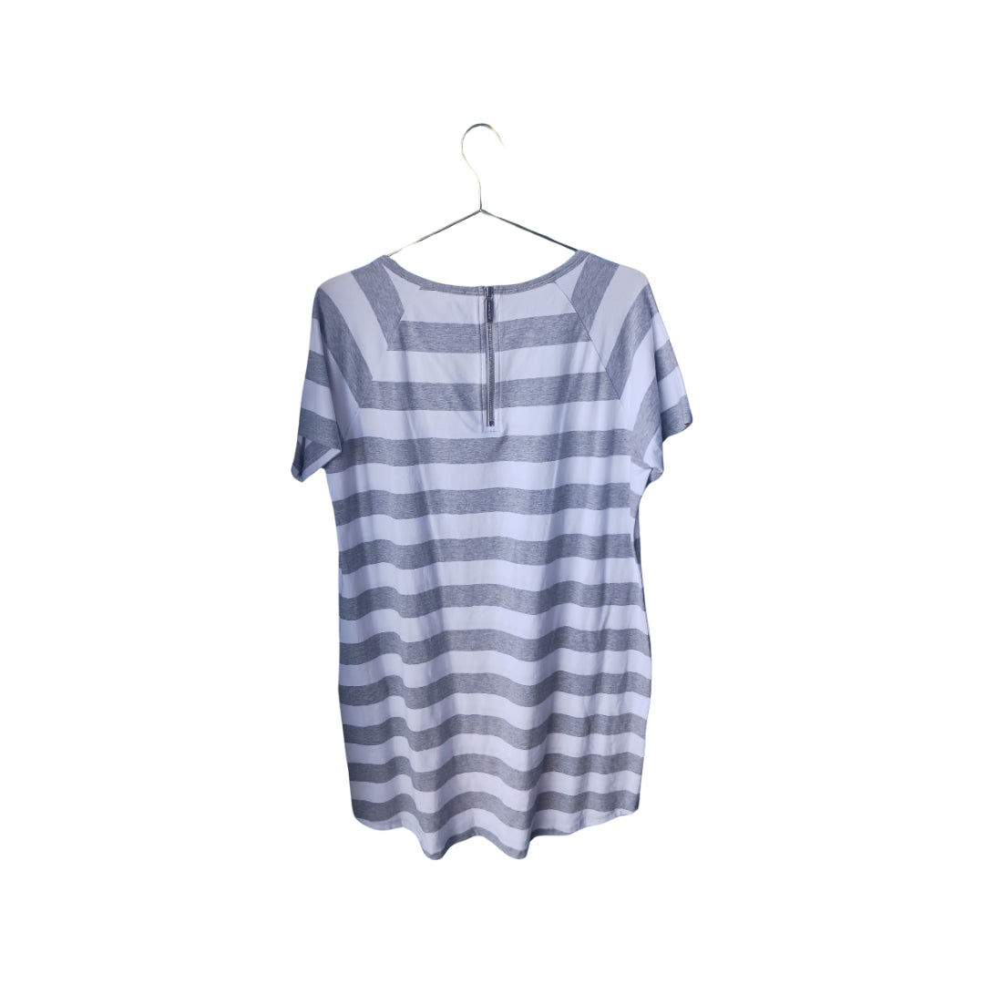 MICHAEL Michael Kors Striped T-shirt Dress, Size Large