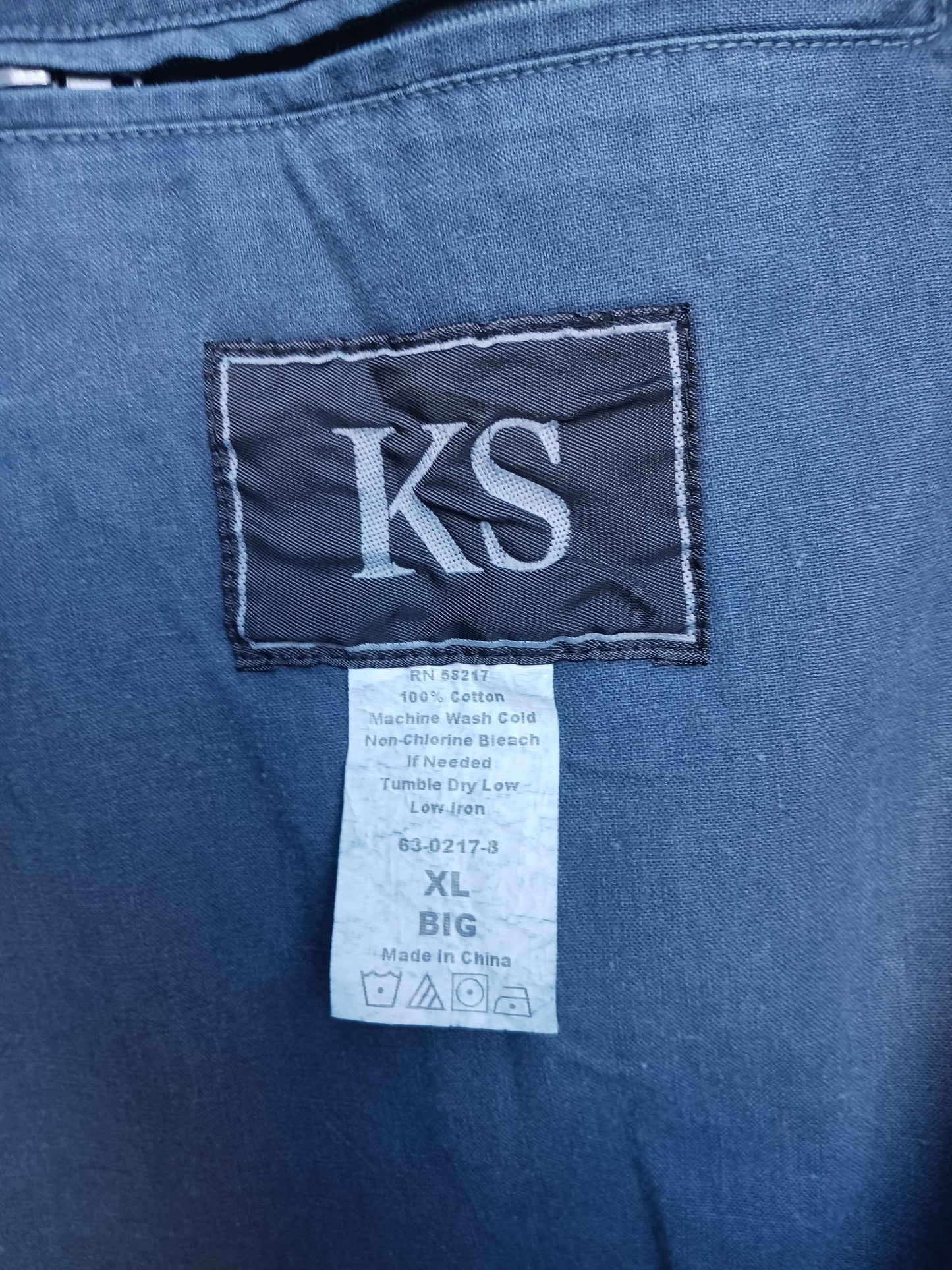 KS Mens Blue Jacket, Size XL BIG
