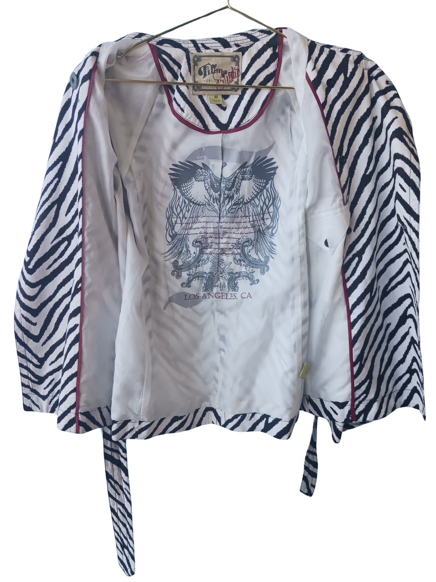 Fillmore Studio California Zebra Jacket, Size Medium