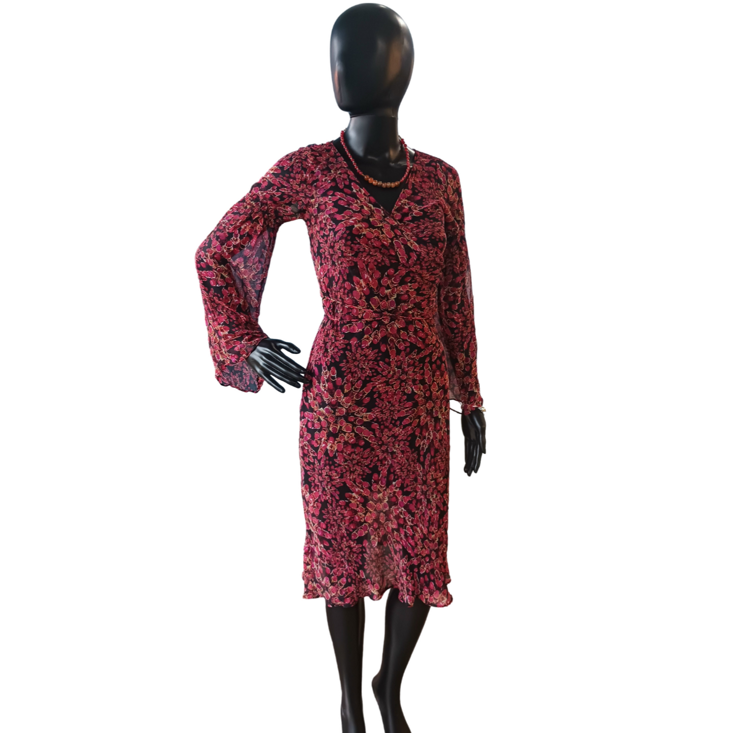 Diane Von Furstenberg Sheer Silk Dress, Size 2
