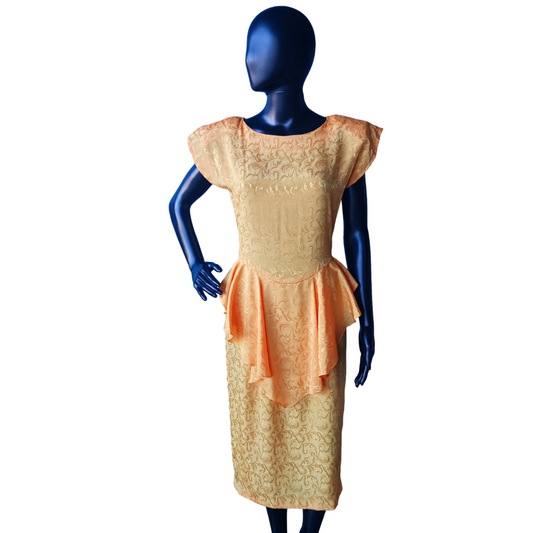 Zum Zum Marigold Yellow Dress, Vintage 1980s