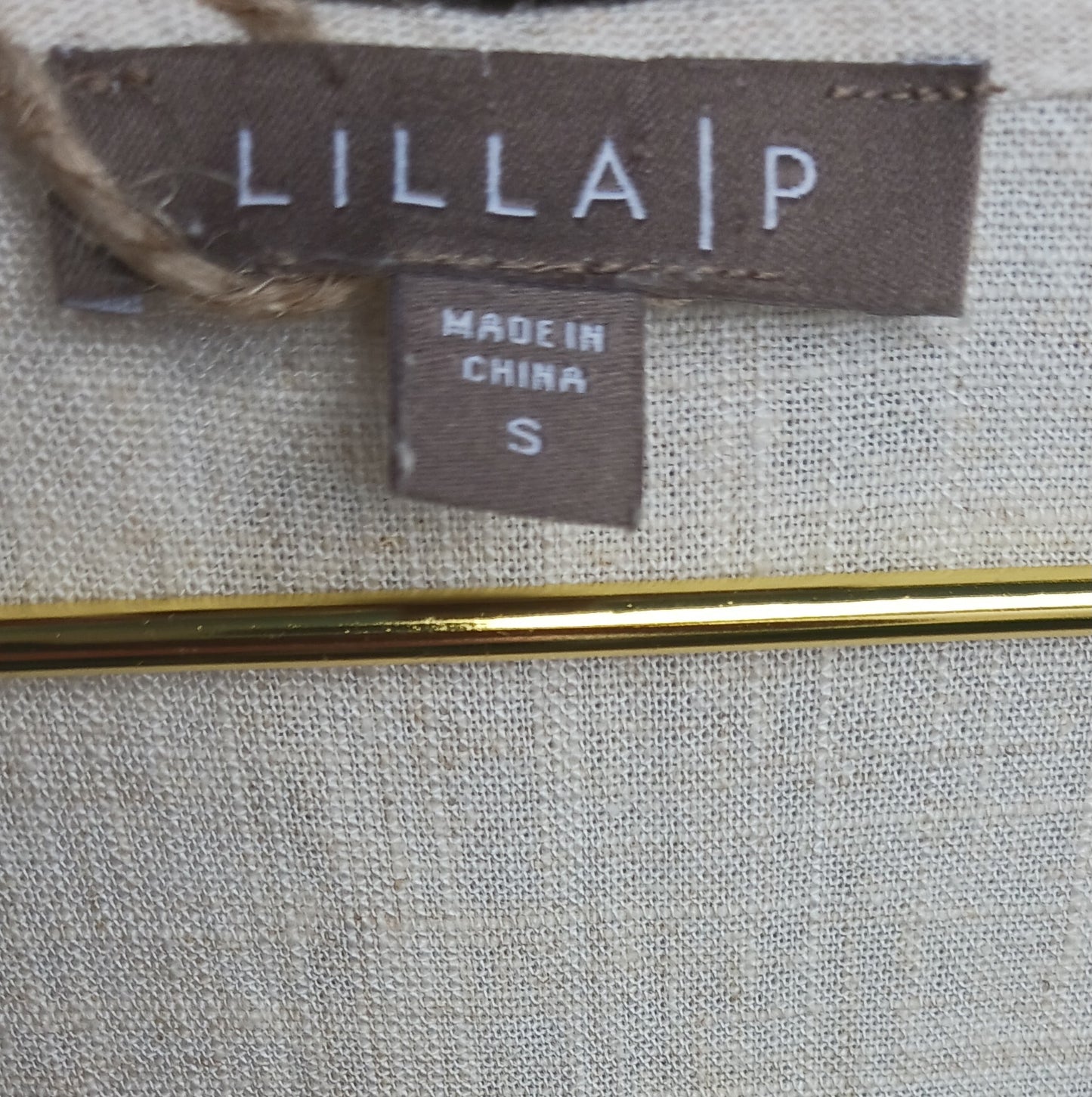 Lilla P Beige Maxi Dress, Size Small