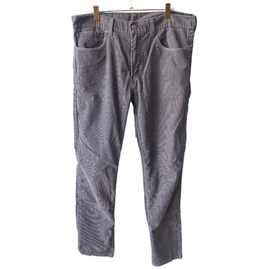 Levi's 511 Men's Gray Corduroy Pants, Size 36×32