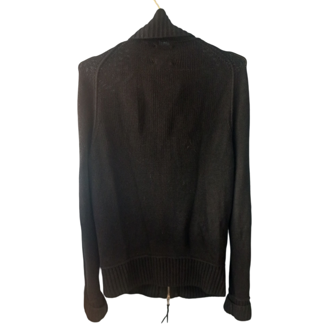 Esprit Vintage Black Zip-up Sweater, Size Large