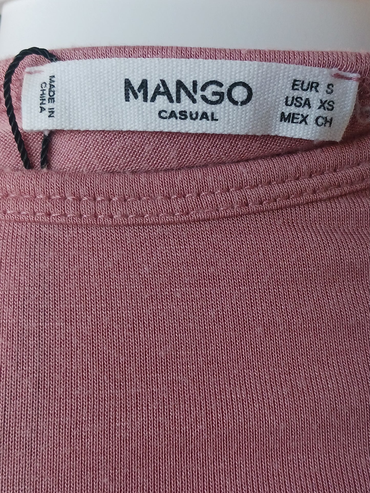 Mango Pink Long-sleeved Top, Size XSMango Pink Long-sleeved Top, Size XS