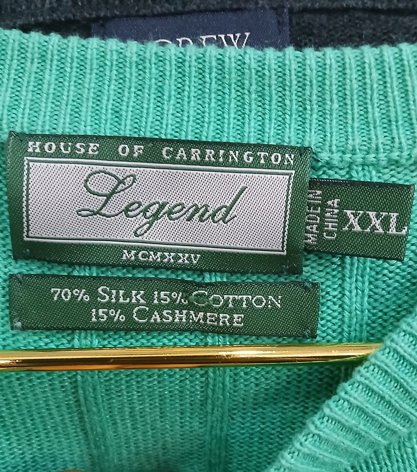 House Of Carrington Legend Turquoise Sweater, Size XXL