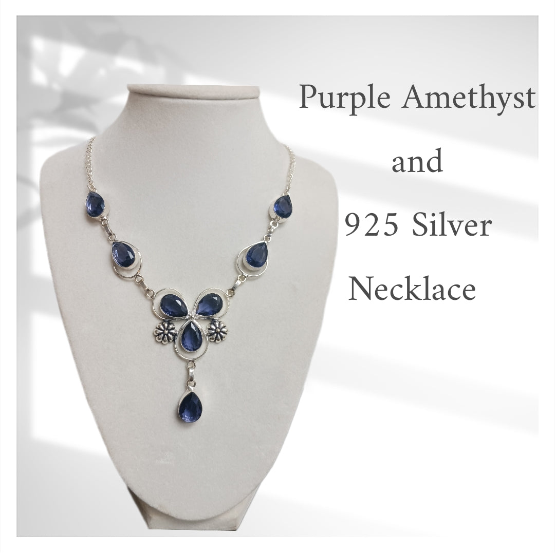 Assorted Beautiful Gemstone and 925 Silver Necklaces