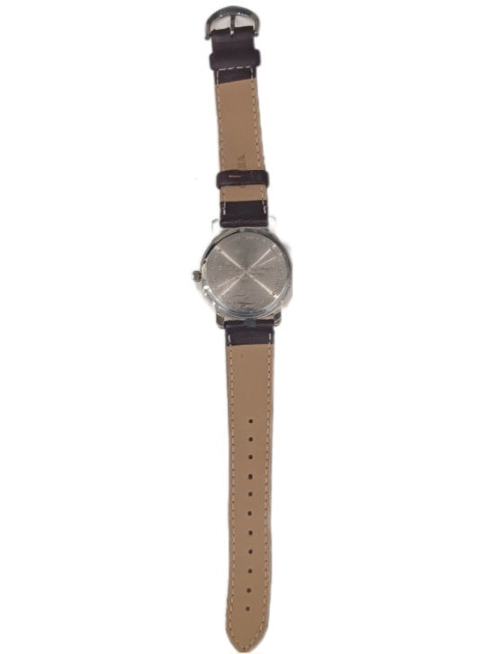 2003 Unisex Coca-Cola Watch With Brown Faux Leather Band