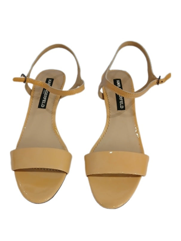 Karl Lagerfeld Nude Beige Heels, Size 8.5