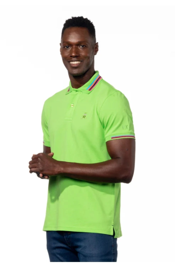 EightX Mens Designer Anthony FROG Polo, Size Medium