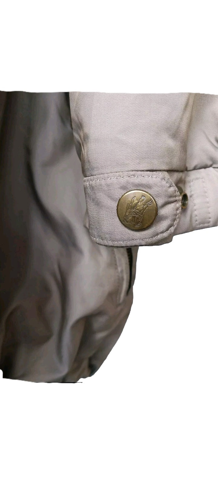 Burberry Jacket With Detachable Fur Trimmed Hood, Size Medium
